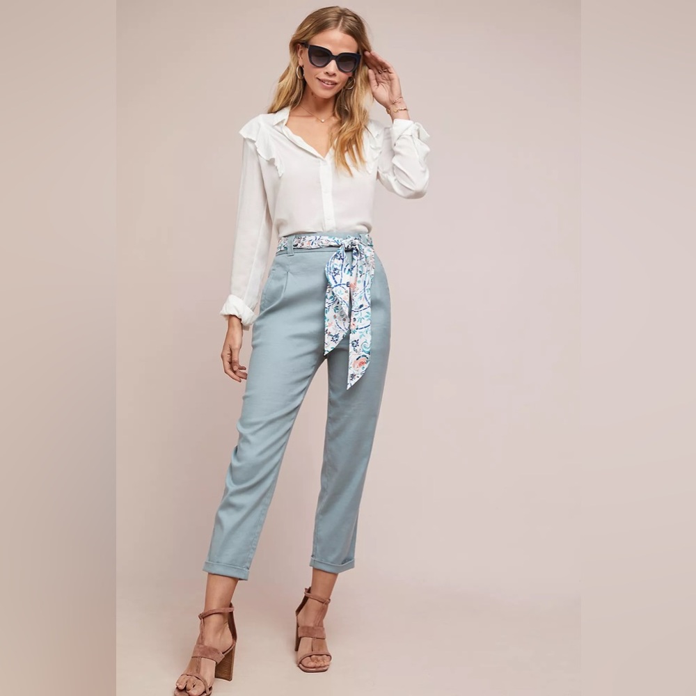 Anthropologie Nias Belted Pants